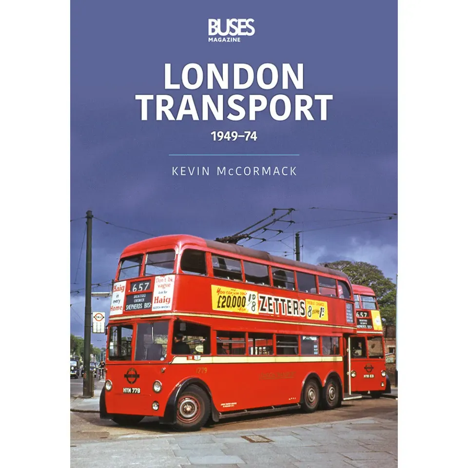Key London Transport 1949-74 pocketbok 96 sidor bussar