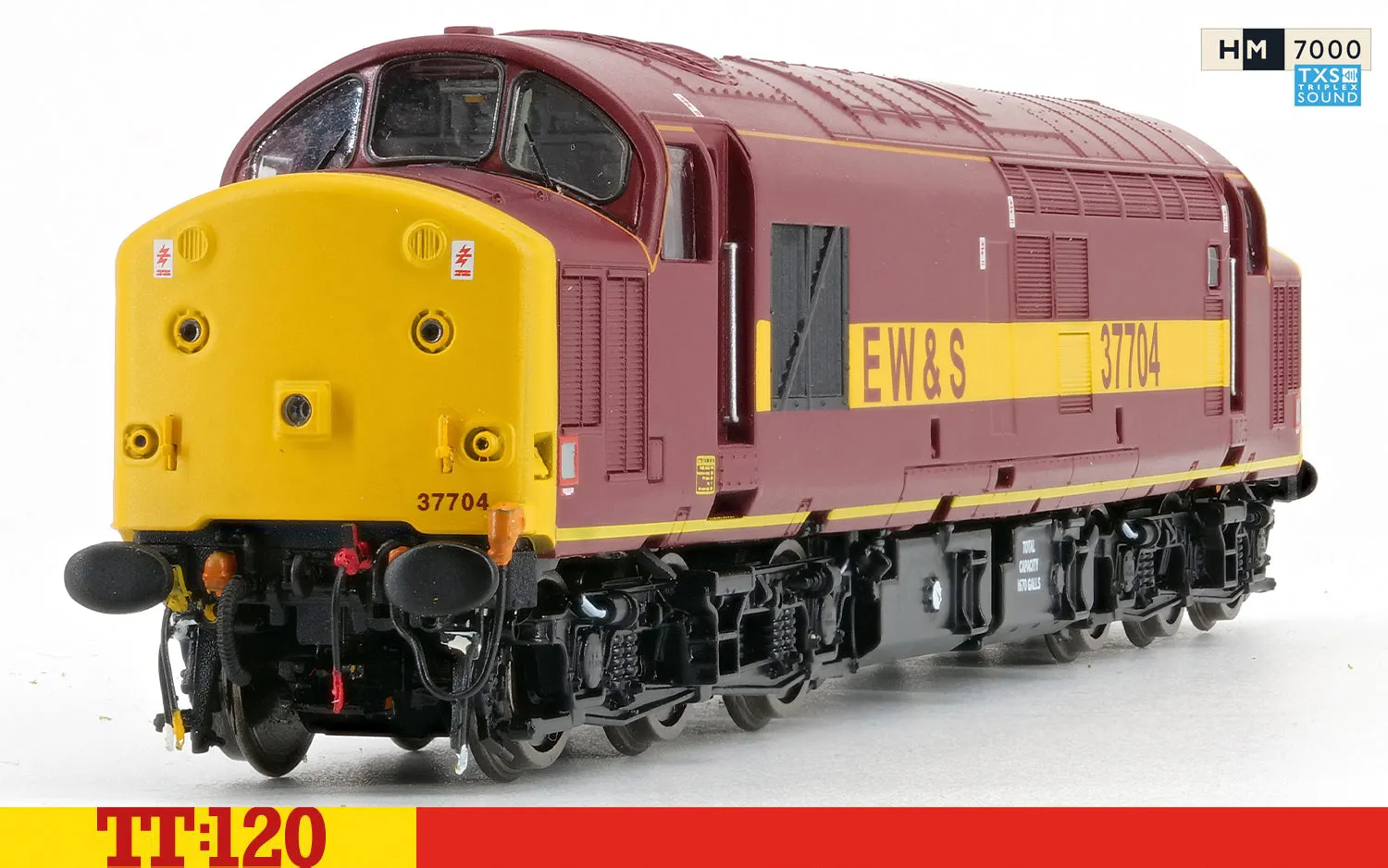 Hornby TT:120 Class 37 37704 modellok med ljud