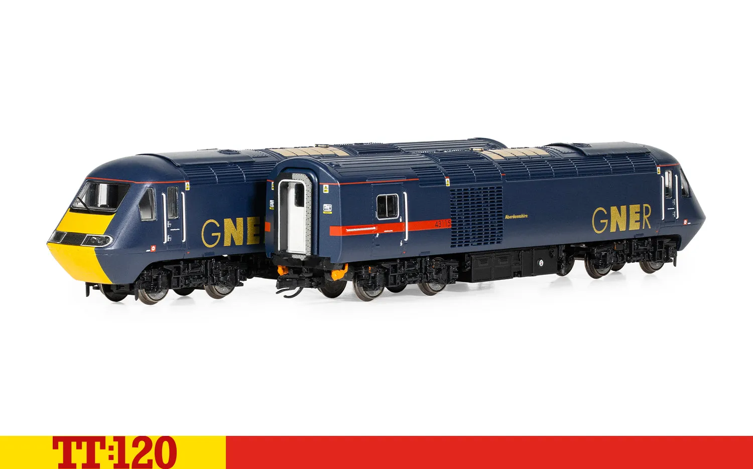 Hornby TT:120 Class 43 HST tågset GNER 43120+43115 DCC