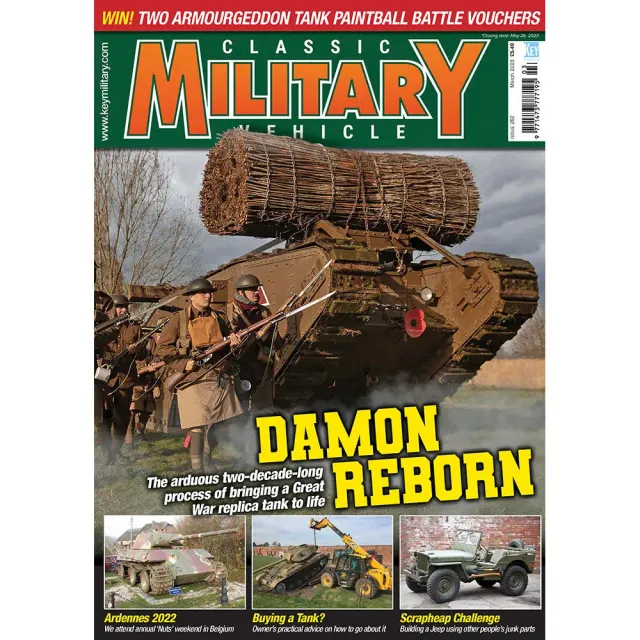 Classic Military Vehicle mars 2023 tidning lösnummer stridsvagn