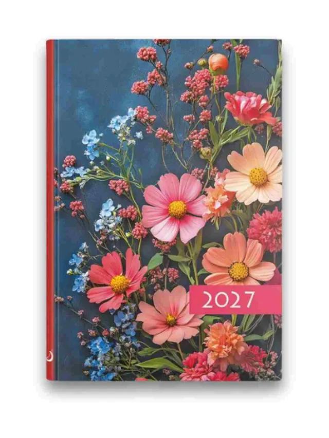 Sharon B7 Kolorowy 2027 fickkalender blommor