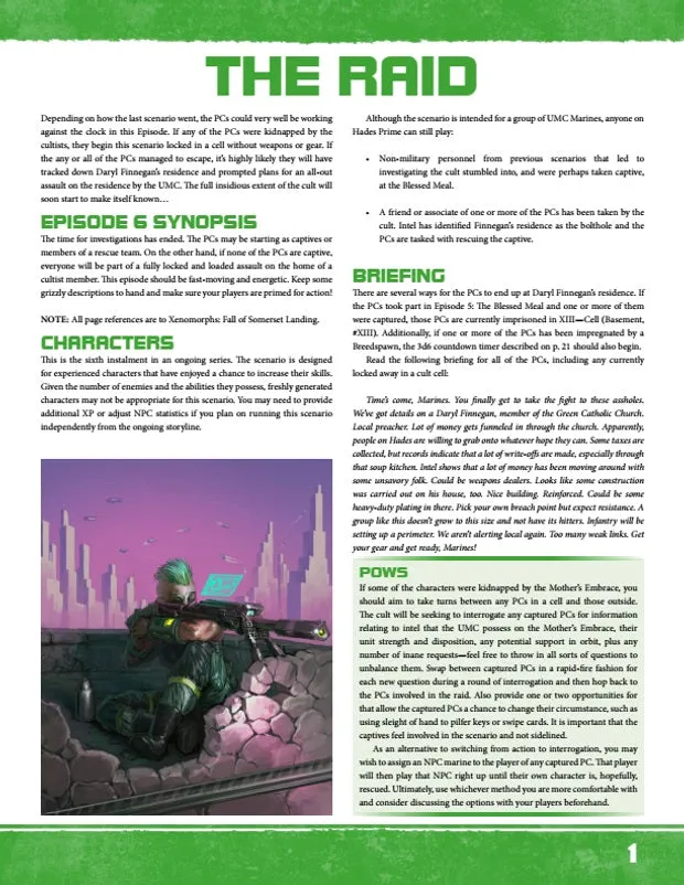 EN Publishing The Raid äventyr PDF xenomorph del 6