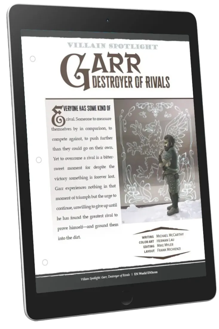 EN Publishing Villain Spotlight Garr rollspels-pdf dvärgrival