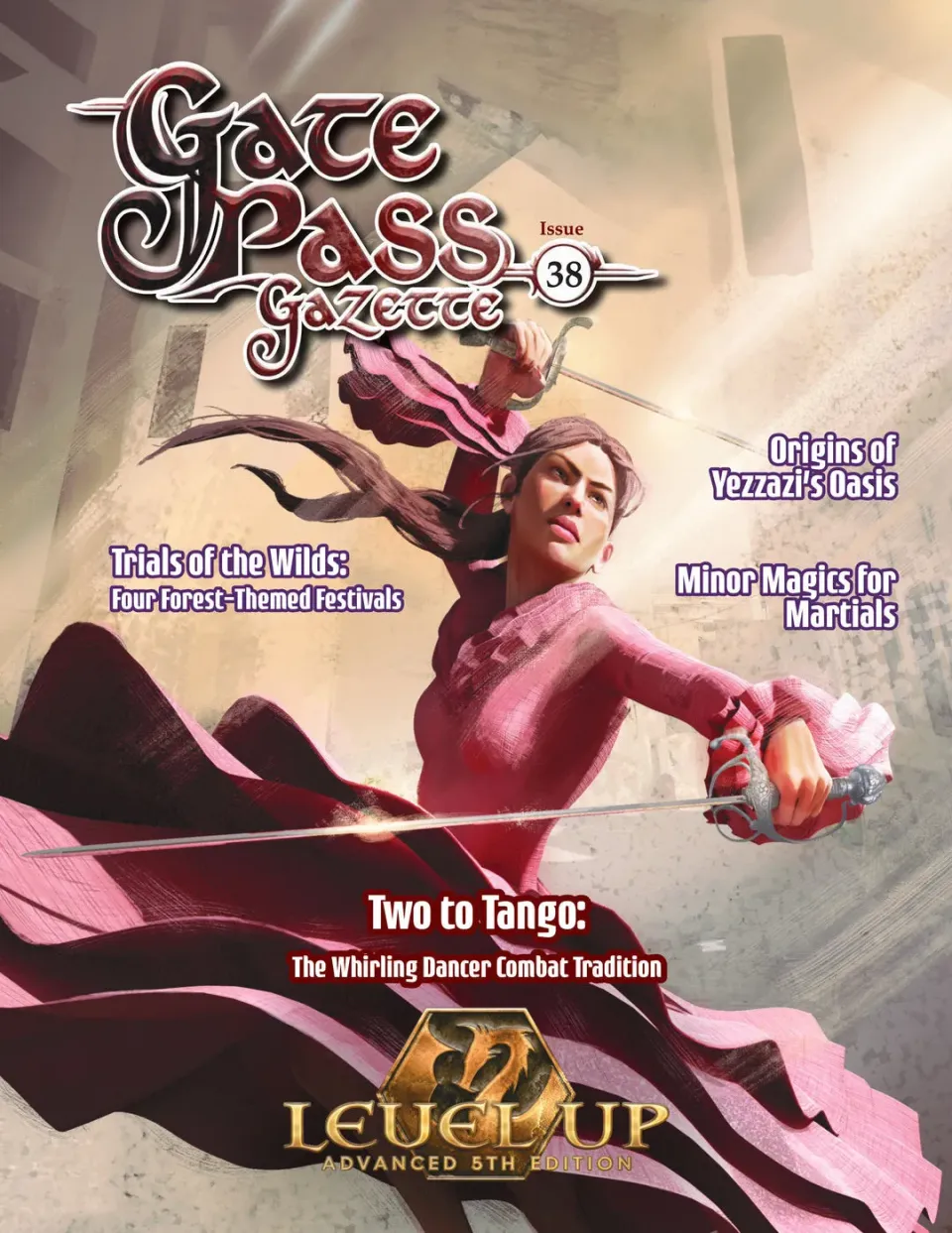 EN Publishing Level Up Gate Pass Gazette 38 rollspelstidning PDF