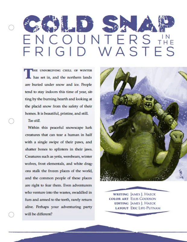 EN Publishing Frigid Wastes rollspelsmöten pdf WOIN