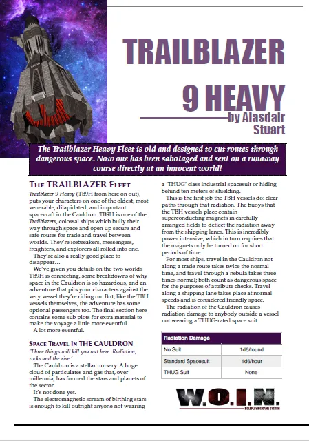 EN Publishing WOIN Trailblazer 9 Heavy äventyr PDF rymd