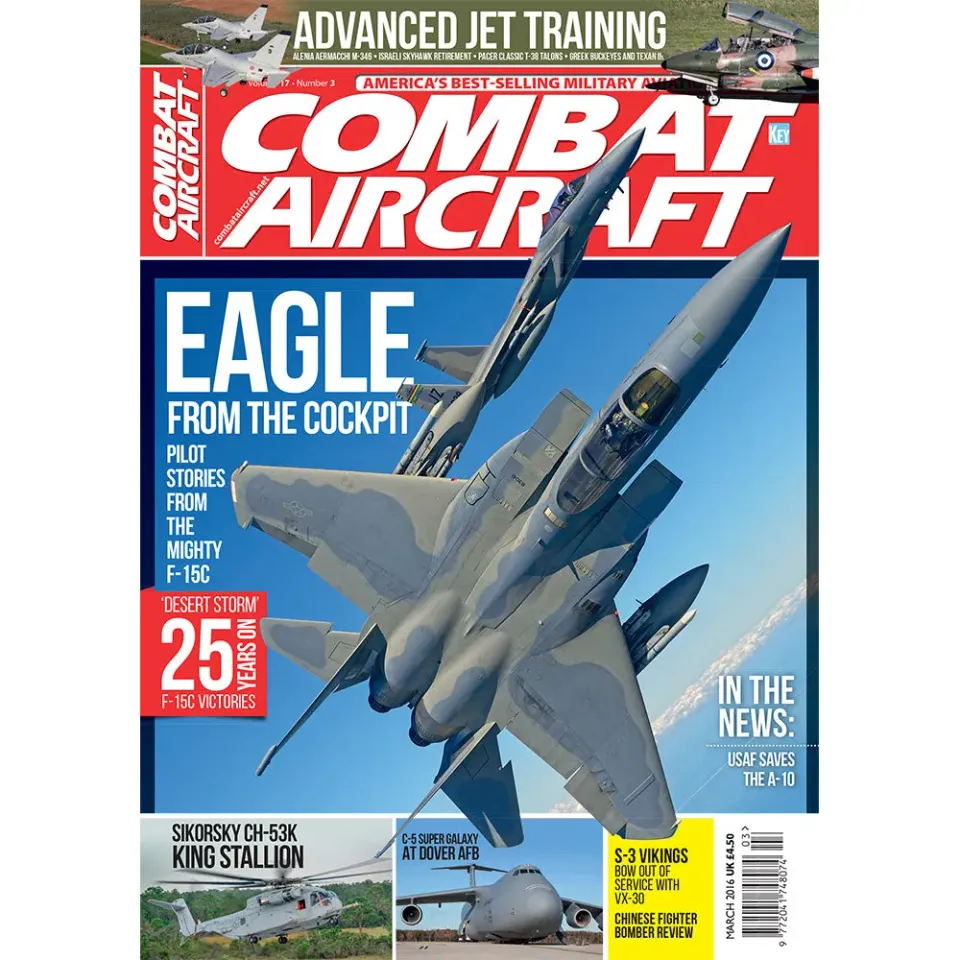 Combat Aircraft Journal March 2016 tidning militärflyg