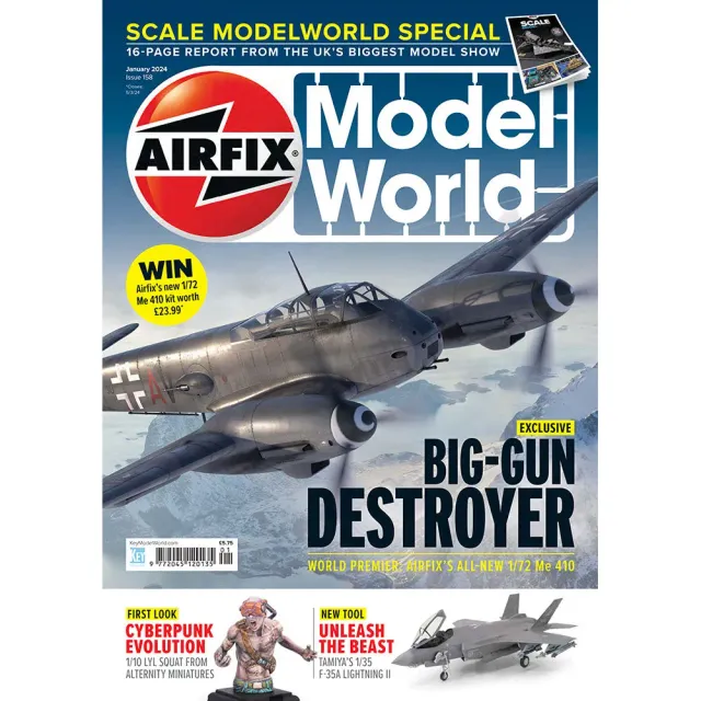 Airfix Model World tidning januari 2024 Me 410