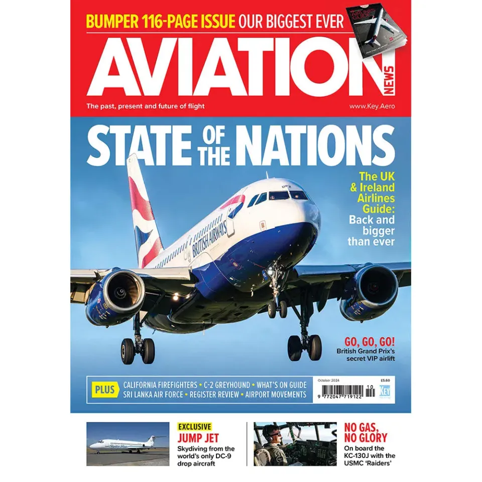 Aviation News oktober 2024 tidning civilflyg militärflyg