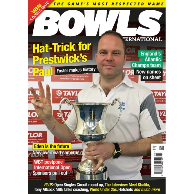 Bowls International February 2019 tidning bowlsport inomhus