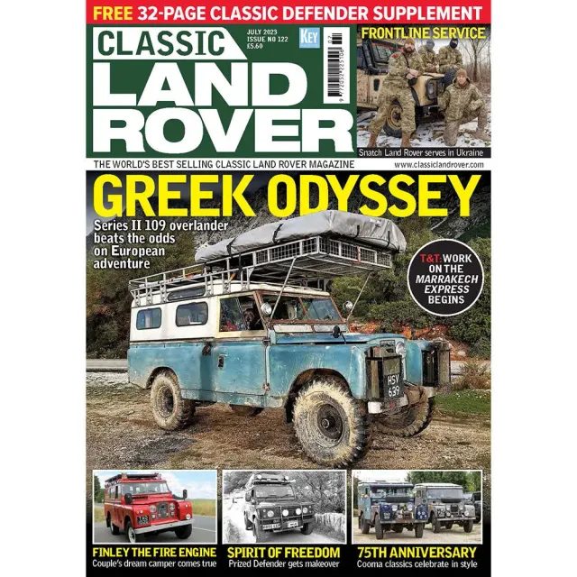 Classic Land Rover juli 2023 tidning lösnummer Defender