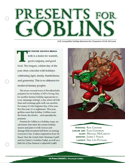 EN Publishing D&D Presents for Goblins äventyr PDF nivå 3-5