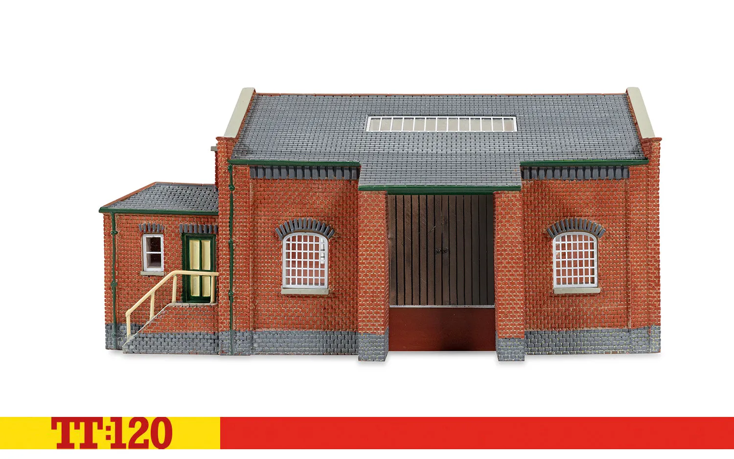 Hornby TT:120 Goods Shed modellbyggnad rött tegel