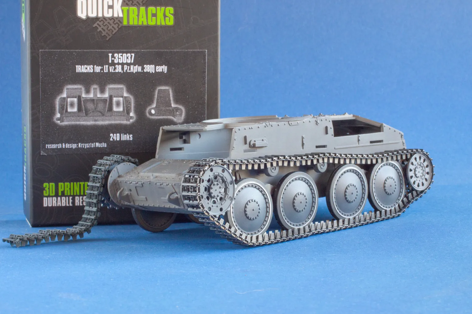 Rossagraph QuickTracks T-35037 bandlänkar 38(t) 1:35 resin