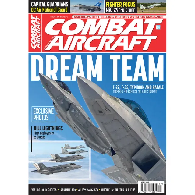 Combat Aircraft Journal juli 2017 tidning lösnummer stridsflyg