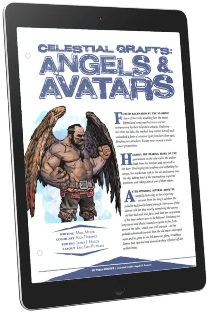 EN Publishing Celestial Grafts Angels Avatars rollspel PDF feats