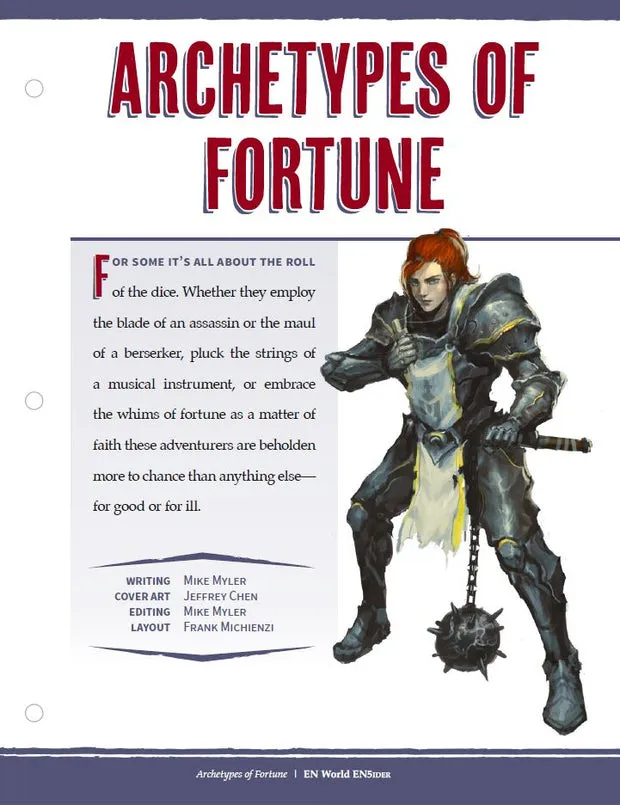 EN Publishing Archetypes of Fortune underklasser PDF