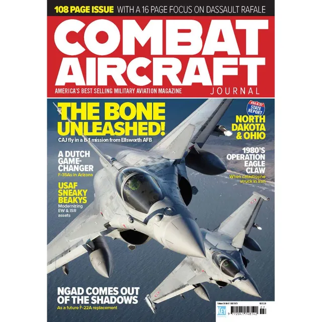 Combat Aircraft Journal juli 2023 tidning B-1 Rafale