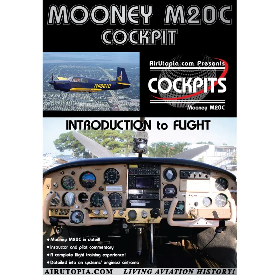 Mooney M20C Cockpit Introduction to Flight DVD flygskola