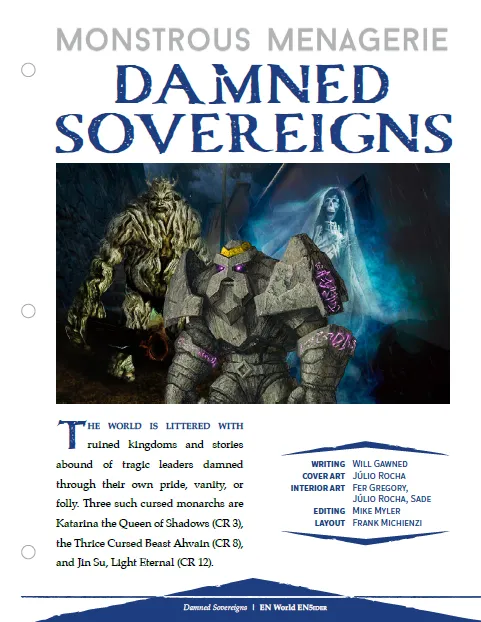 EN Publishing Monstrous Menagerie Damned Sovereigns PDF