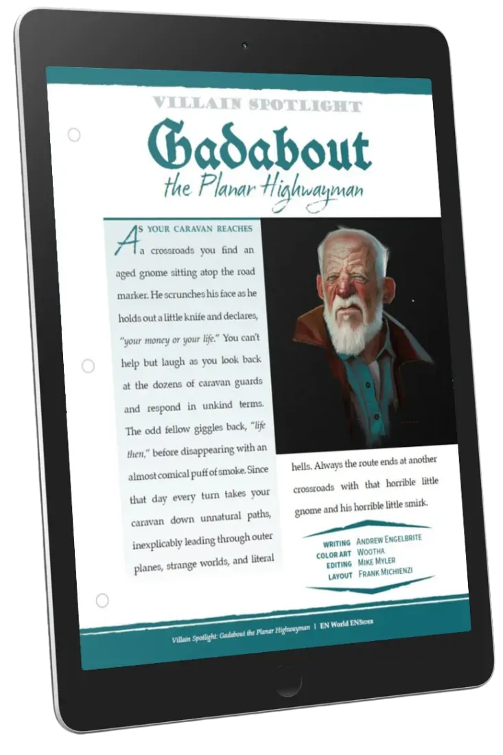 EN Publishing Villain Spotlight Gadabout Planar Highwayman PDF