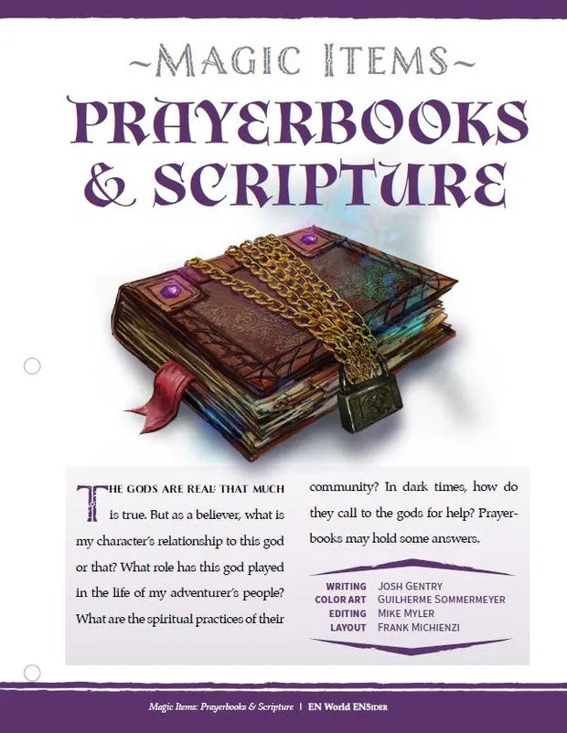 EN Publishing Magic Items Prayerbooks & Scripture pdf D&D 5e