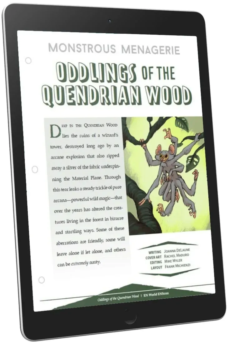 EN Publishing Oddlings Quendrian Wood monster PDF D&D