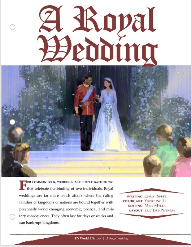 EN Publishing A Royal Wedding äventyrspdf PDF D&D 5e