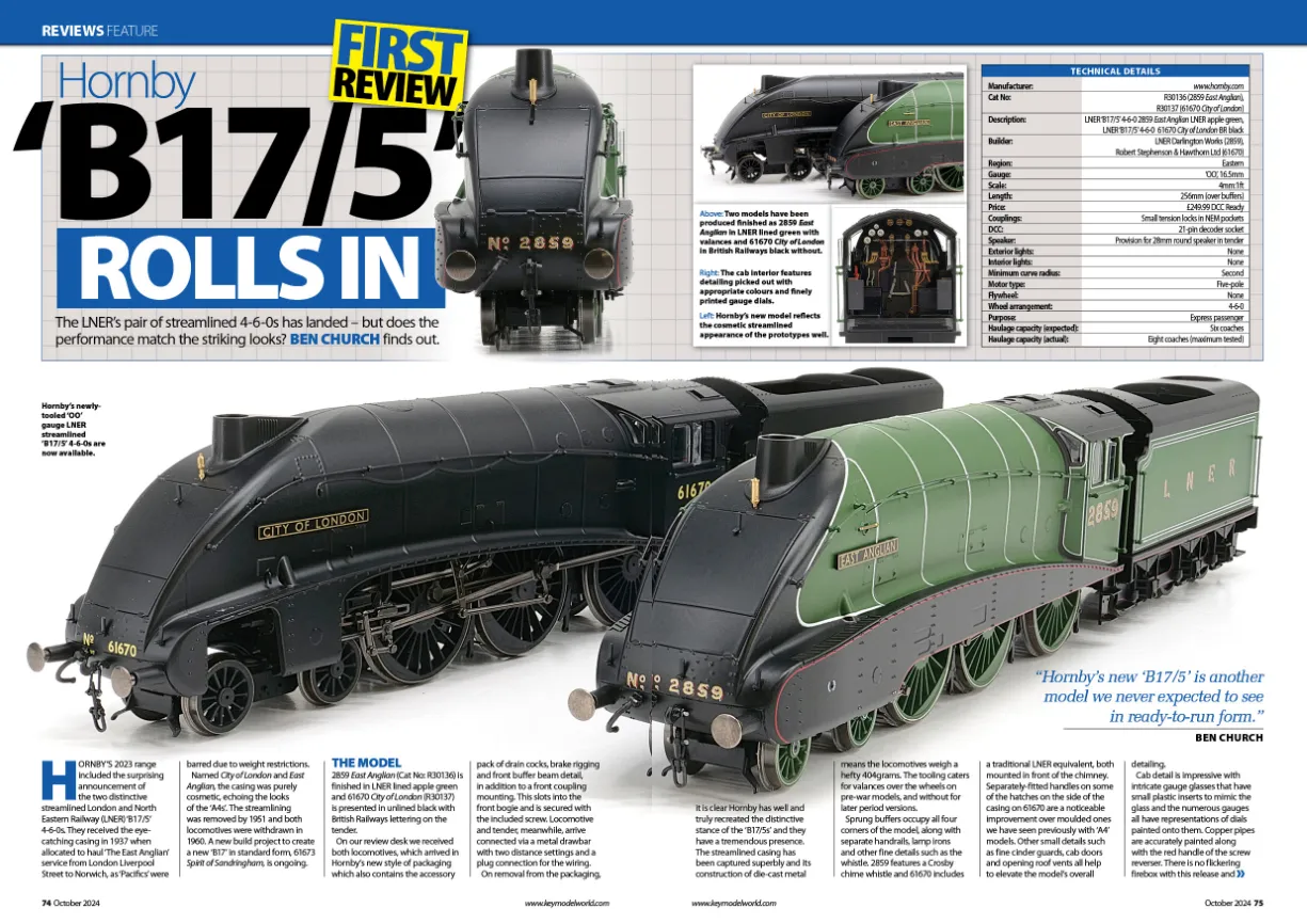 Hornby Magazine Oktober 2024 tidning 180 sidor
