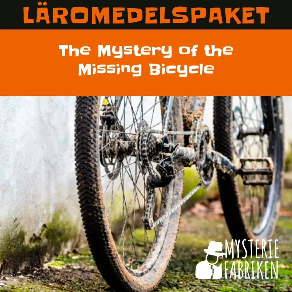 Mysteriefabriken The Mystery of the Missing Bicycle läromedelspaket engelska