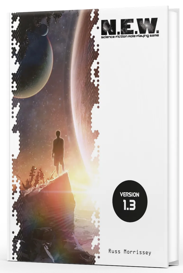 EN Publishing N.E.W. v1.3 rollspel PDF sci-fi