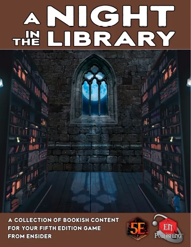 EN Publishing A Night in the Library äventyr mjukpärm nivå 5-6