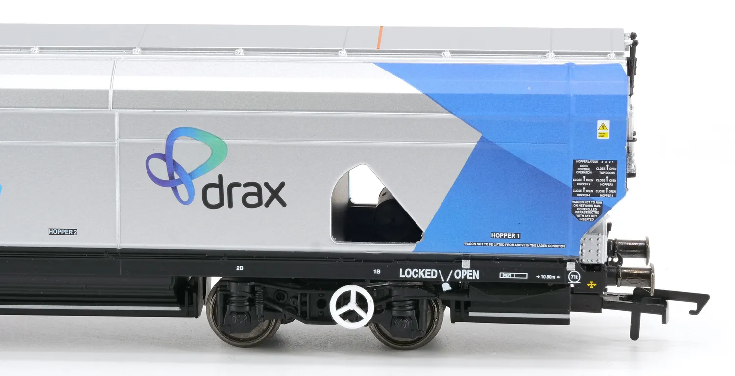 Hornby Drax Biomass IIA-D Powering Tomorrow Pack 2 modellvagnar OO