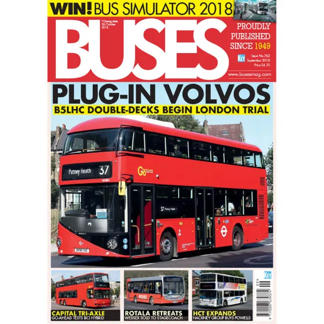 Buses september 2018 tidning lösnummer buss