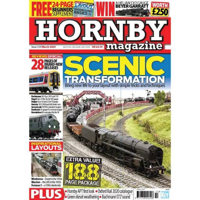 Hornby Magazine mars 2020 tidning 164 sidor