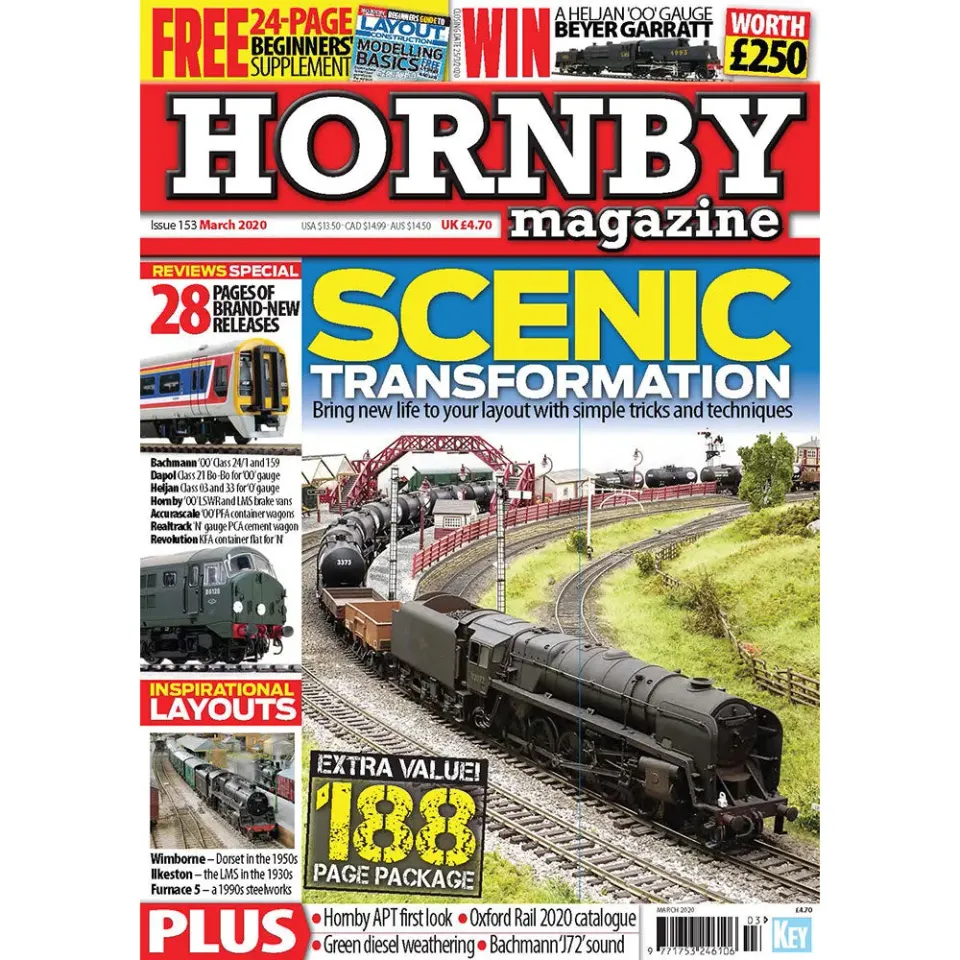 Hornby Magazine mars 2020 tidning 164 sidor