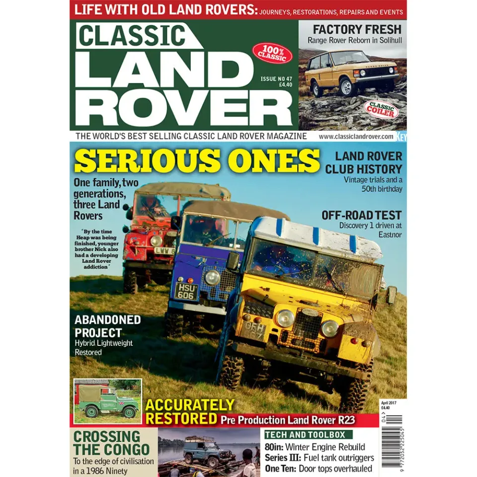 Classic Land Rover tidning april 2017 lösnummer Discovery