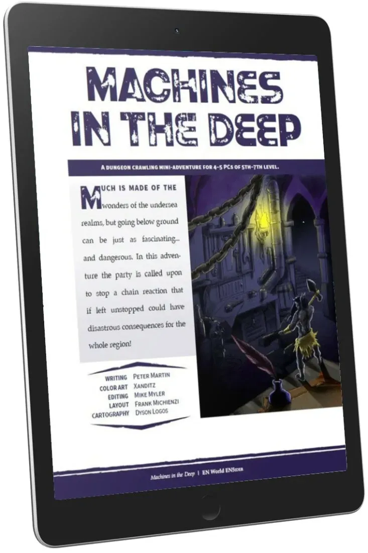 EN Publishing Mini-Adventure Machines in the Deep äventyr PDF nivå 5-7
