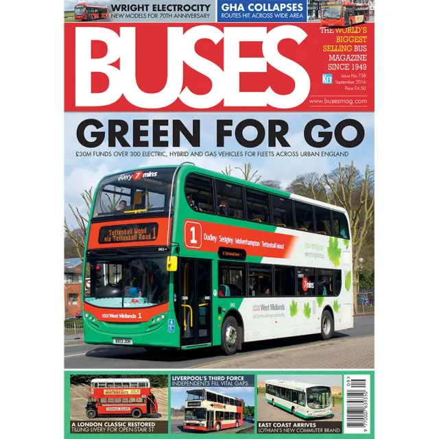 Buses september 2016 tidning elbussar London