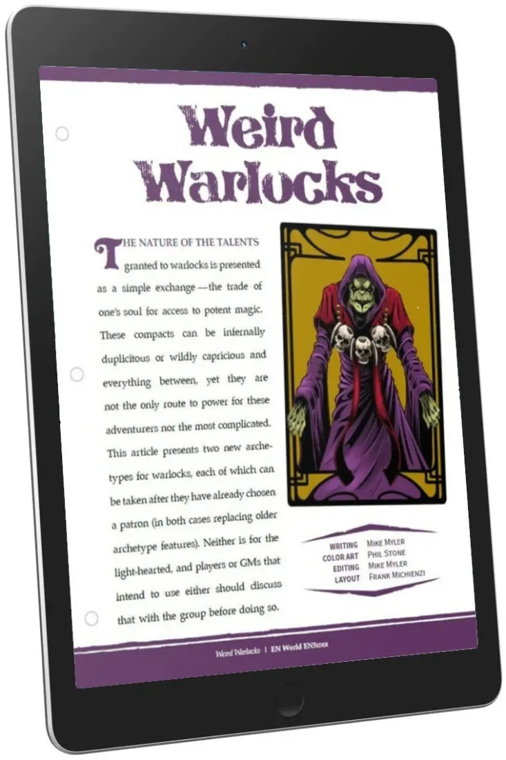 EN Publishing Archetypes Weird Warlocks warlock-pdf PDF pakt