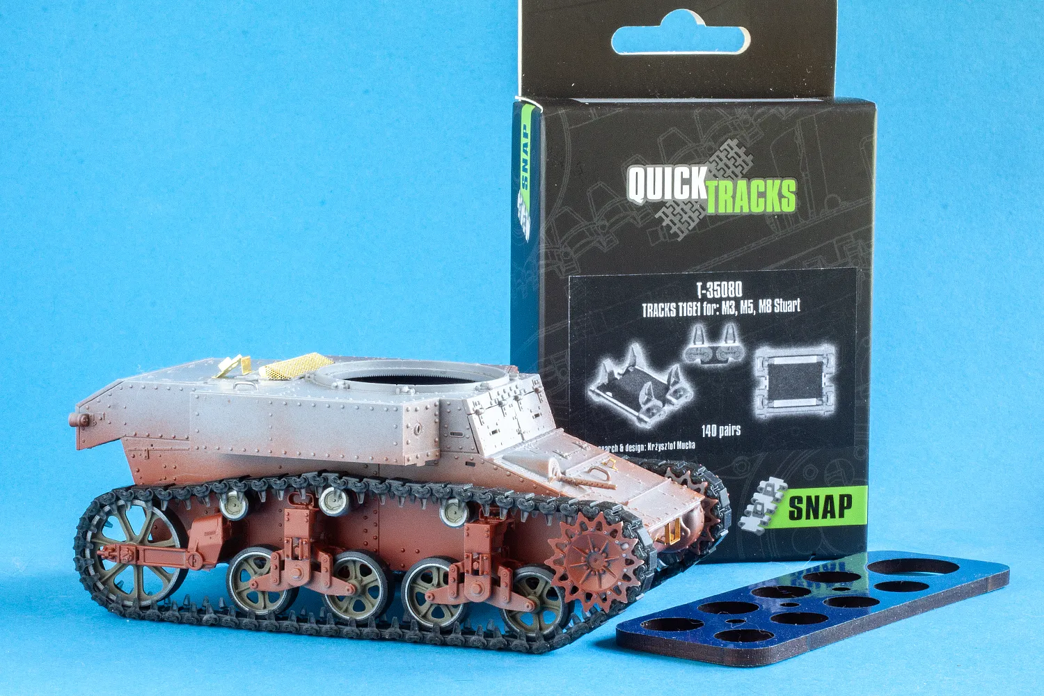 ROSSAGRAPH QuickTracks T-35080 band T16E1 Stuart 1/35