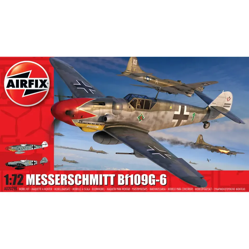 Airfix Messerschmitt Bf109G-6 byggsats 1/72 jaktplan