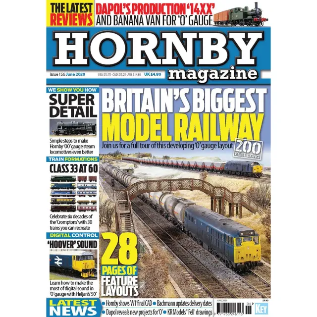 Hornby Magazine juni 2020 tidning lösnummer