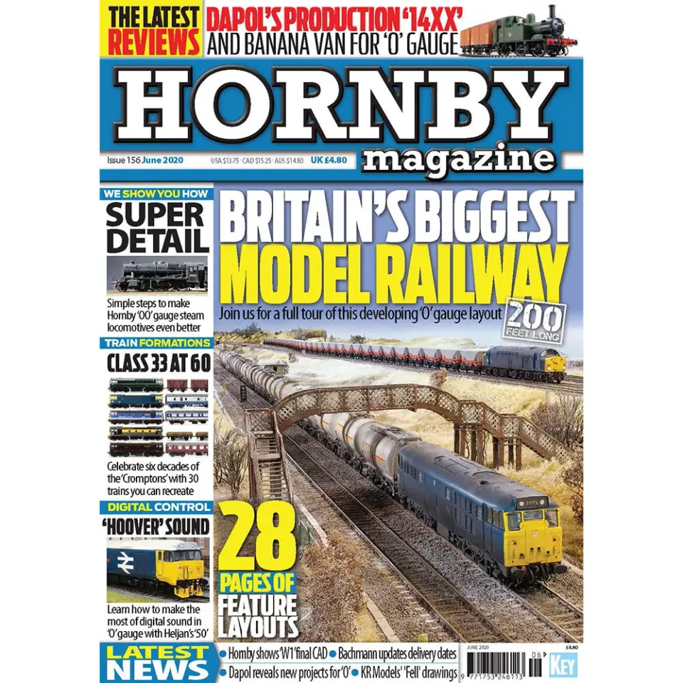 Hornby Magazine juni 2020 tidning lösnummer