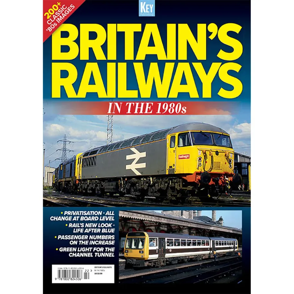 Key Britain's Railways in the 1980s tryckt bok bildserie
