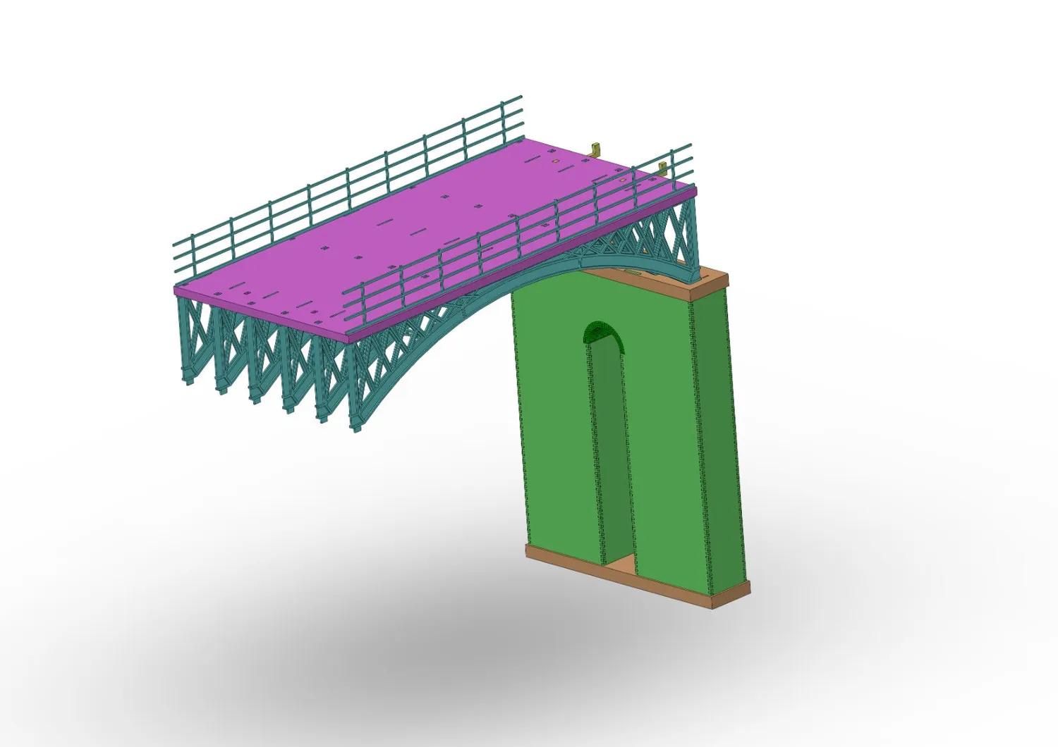 PJM Models Outwood Viaduct Single Inner Arch byggsats OO enkelbåge