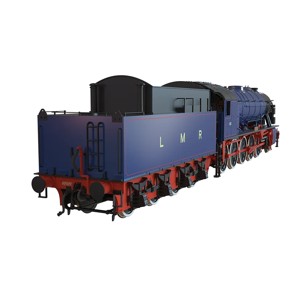 Clark Railworks WD 2-10-0 600 Gordon ånglok OO DCC Sound blå