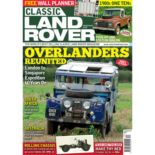 Why we love Taylor Swi Classic Land Rover Dec 2017 tidning
