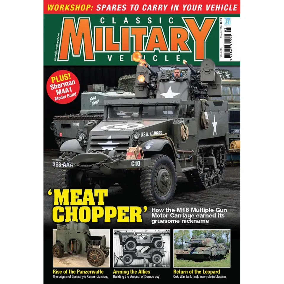 Classic Military Vehicle mars 2026 tidning M16 Leopard