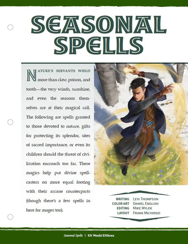 EN Publishing Seasonal Spells trollformler PDF naturmagi